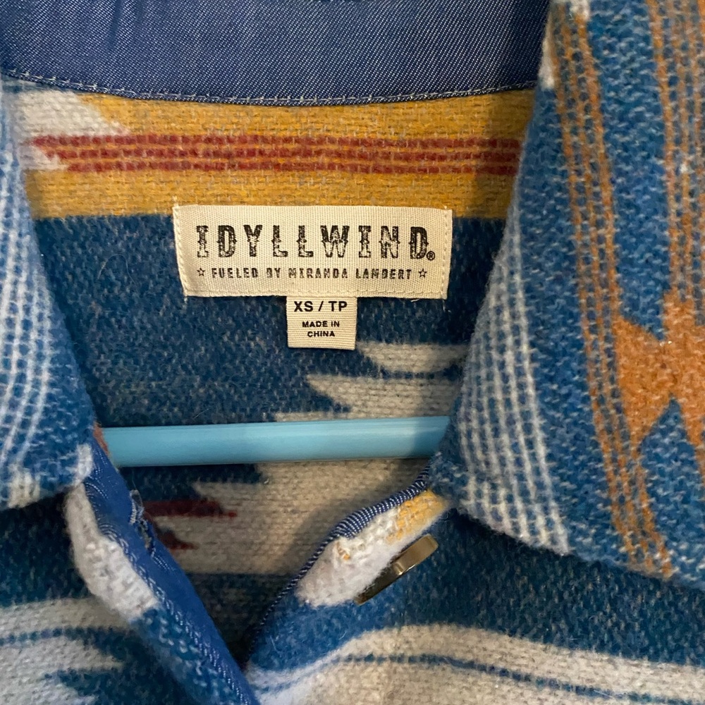 Idyllwind Multicolor Aztec Wool Blend Shacket/Jacket - Picture 4 of 8